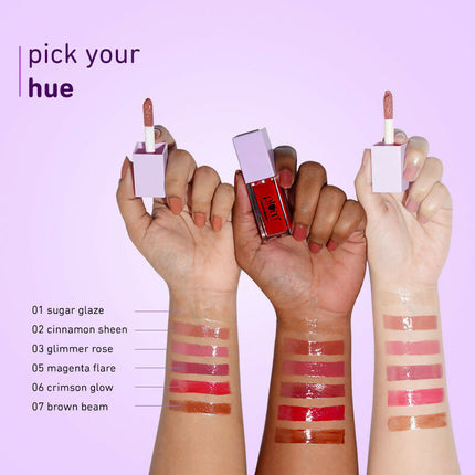 Plum Dermahues Serum Lip Gloss - 06 Crimson Glow