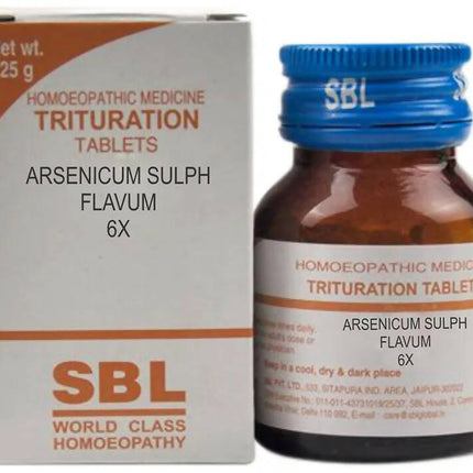 SBL Homeopathy Arsenicum Sulph Flavum Trituration Tablets