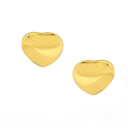 Golden Heart Studs - Ruby Raang