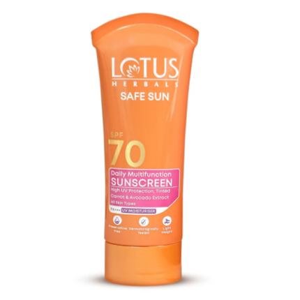 Lotus Herbals Safe Sun Daily Multi-Function Sunblock Sunscreen SPF 70