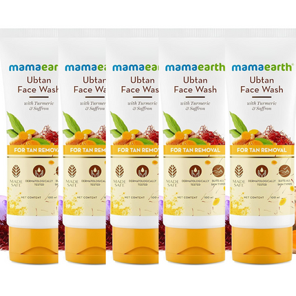 Mamaearth Ubtan Face Wash For Tan Removal