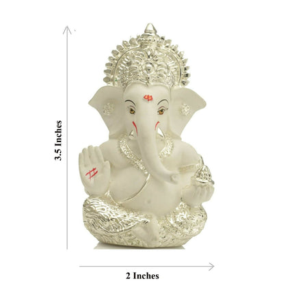 Collectible India Ganesha Idol Silver Plated