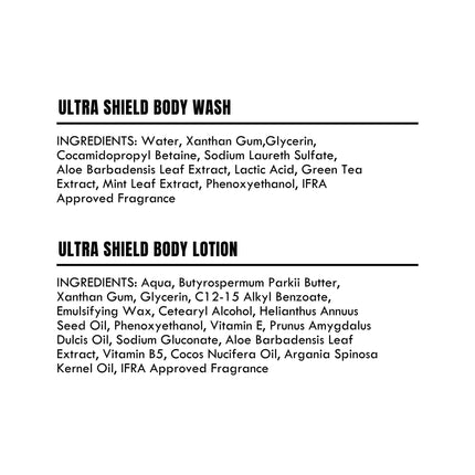 Detoxie Body Wash & Body Lotion Combo - Urban Shield