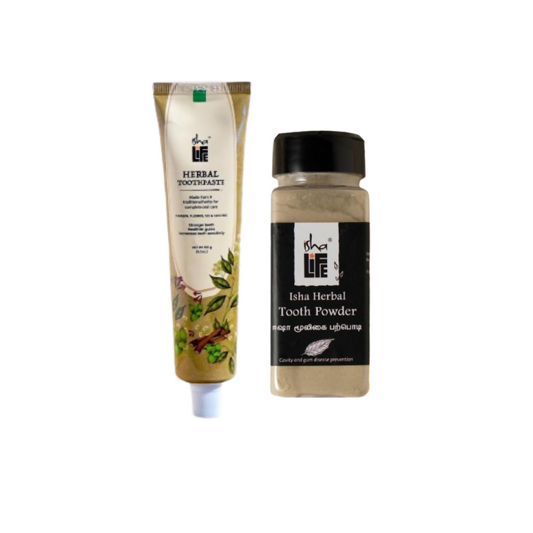Isha Life Herbal Toothpaste & Tooth Powder Combo