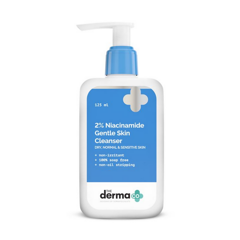 The Derma Co 2% Niacinamide Gentle Skin Cleanser for Sensitive, Dry & Normal Skin