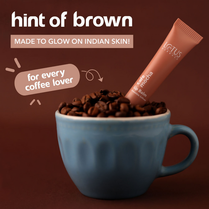 Lotus Herbals Lip Balm With SPF 15 - Cafe Mocha