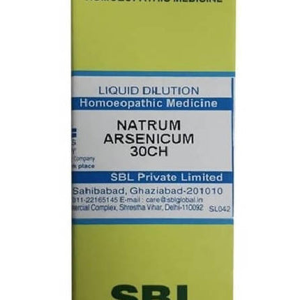 SBL Homeopathy Natrum Arsenicum Dilution