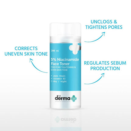 The Derma Co 5% Niacinamide Face Toner for Pore Tightening & Even Skin Tone