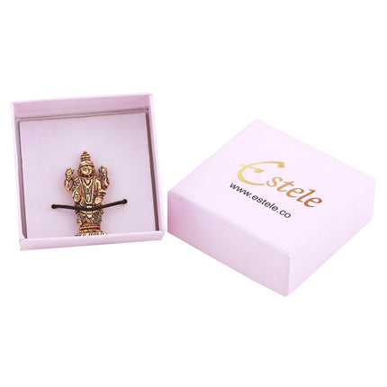 Estele Gold-Polished Lord Tirupati Balaji Idol Showpiece for Pooja Mandir/ Home Decorative