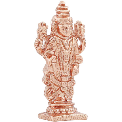 Estele Pink/ Rose Gold-Polished Lord Tirupati Balaji Idol Showpiece for Pooja Mandir/ Home Decorative