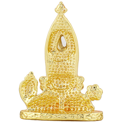 Estele Gold-Polished Lord Tirupati Balaji Idol Showpiece for Pooja Mandir/ Home Decorative