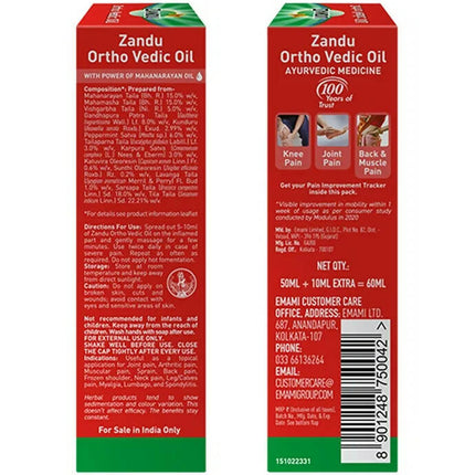 Zandu Ortho Vedic Knee & Joint Pain Oil
