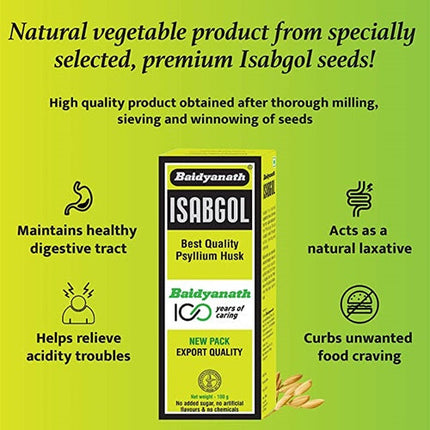 Baidyanath Vansaar Isabgol - 100 g (Pack of 3)