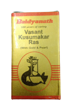 Baidyanath Basant / Vasant Kusumakar Ras with Gold and Pearl