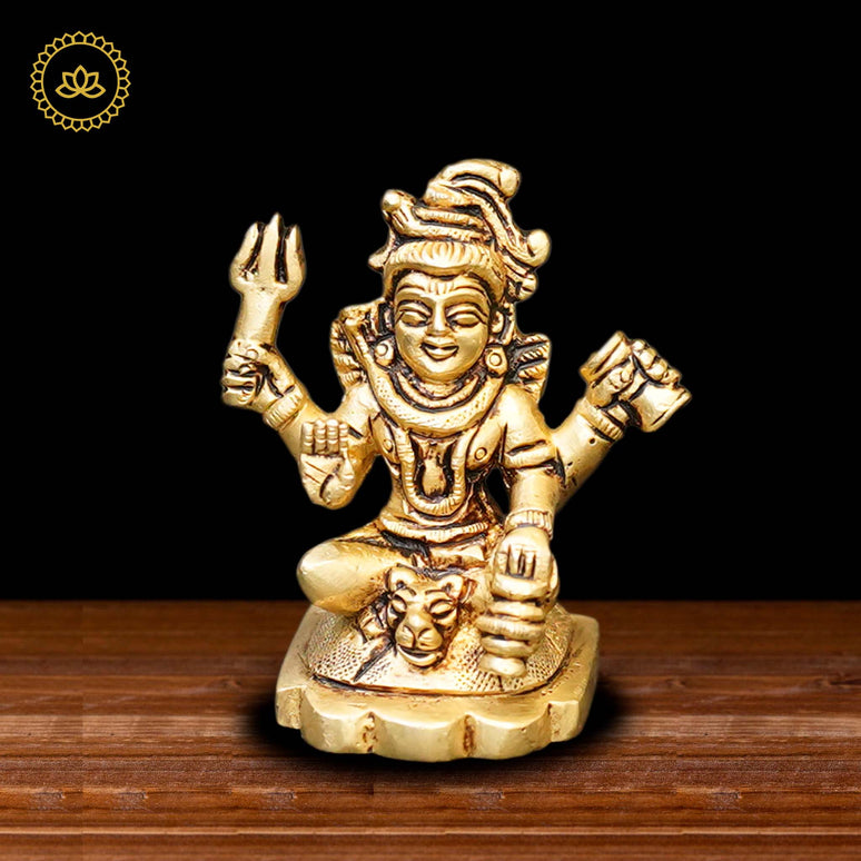 Brass Ishwar Sitting Idol