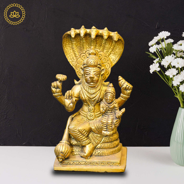 Brass Lakshmi Narasimha Swamy Idol