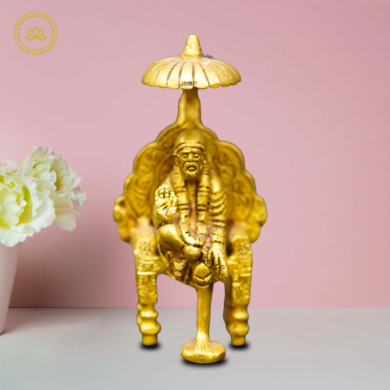 Brass Simhasan Sai Baba: A Divine Treasure for Your Homes