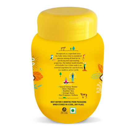 ProVedic Cow Ghee | Pure and Natural (1000ml Pet Jar) Cow Ghee for Good Digestion and Immunity | Made with Fresh Cow's Milk, Granular (Danedaar) Texture | Rich Taste and Aroma