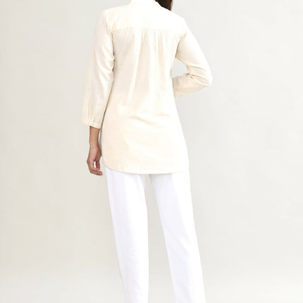 Joban Fashion Off White Kurta Top