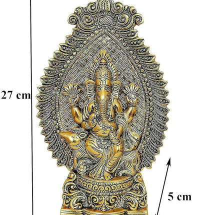 Nexplora Industries Metal Ganesh Idol