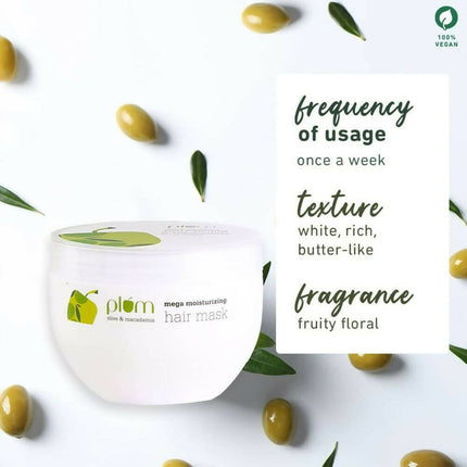 Plum Olive & Macadamia Mega Moisturizing Hair Mask