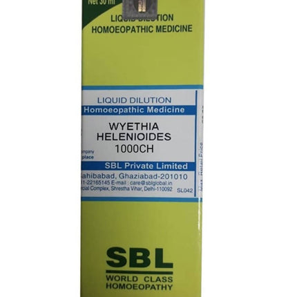 SBL Homeopathy Wyethia Helenioides Dilution