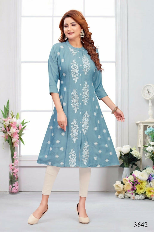Joban Fashion Heavy Muslin Denim Color Tunic
