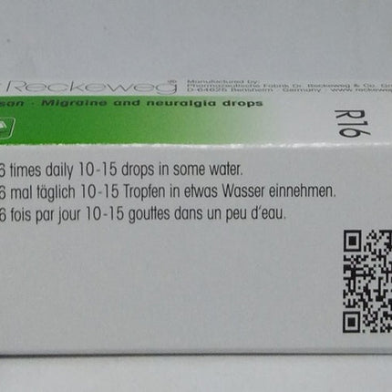 Dr. Reckeweg R16 Migraine And Neuralgia Drops