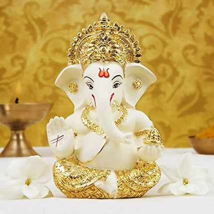 Gold Art India Ceramic Ganesh Idol