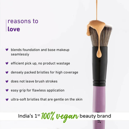 Plum Soft Blend Foundation Brush Easy Pick-up 01