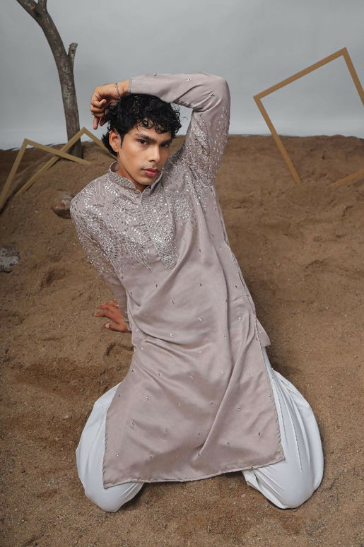 Modal Designer Embroidery Work Kurta Set - Mahotsav