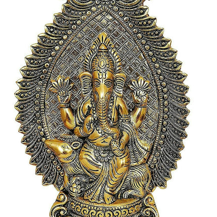 Nexplora Industries Metal Ganesh Idol