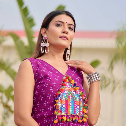 Aastha Fashion Purple Faux Georgette Party Wear Designer Gown Collection