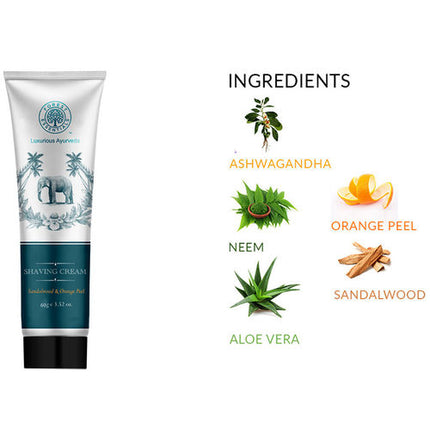 Forest Essentials Sandalwood & Orange Peel Shaving Cream