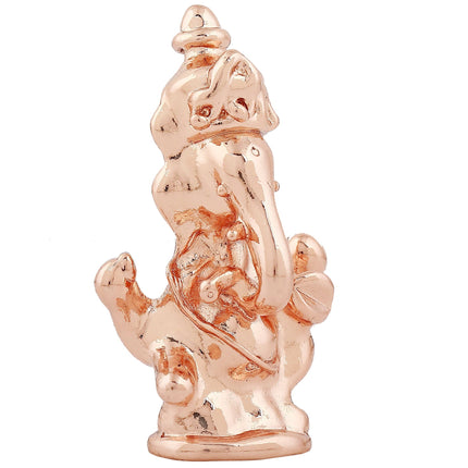 Estele Pink/Rose Gold-Polished Spiritual Lord Ganesha Idol for Gifts & HouseWarming/Home/Office Decors