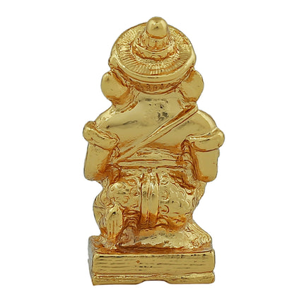 Estele Gold-Polished Spiritual Lord Ganesha Idol for Gifts & HouseWarming/Home/Office Decors