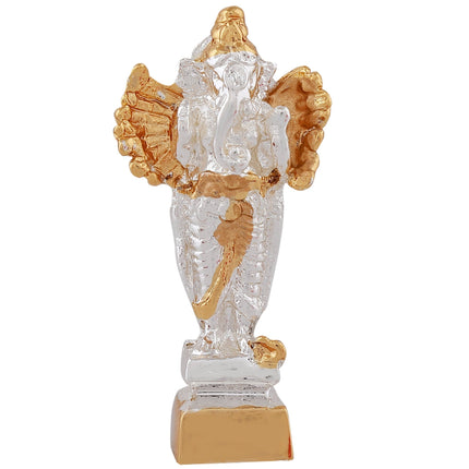 Estele Gold-Polished Spiritual Lord Standing Ganesha Idol for Gifts & HouseWarming/Home/Office Decors