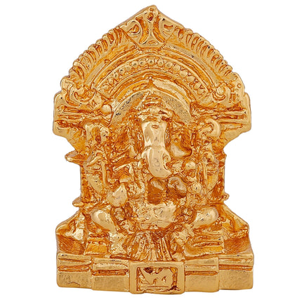 Estele Gold-Polished God of beginnings Lord Ganesha Idol for Gifts & HouseWarming/Home/Office Decors