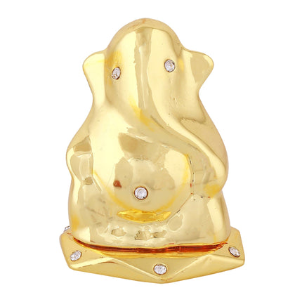 Estele Gold-Polished God of beginnings Lord Ganesha Idol for Gifts & HouseWarming/Home/Office Decors
