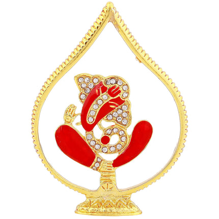 Estele Gold-Polished Spiritual Lord Ganesha Idol for Gifts & HouseWarming/Home/Office Decors