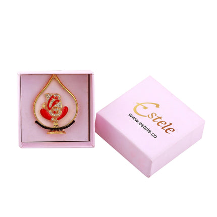 Estele Gold-Polished Spiritual Lord Ganesha Idol for Gifts & HouseWarming/Home/Office Decors