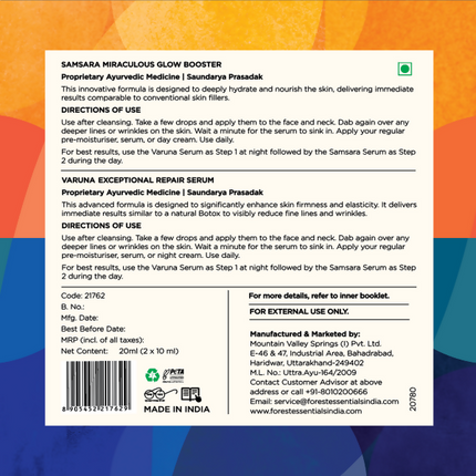 Forest Essentials High-Performance Day & Night Face Serums Duo