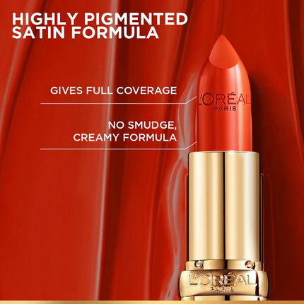 L'Oreal Paris Color Riche Satin Lipstick - 377 Perfect Red