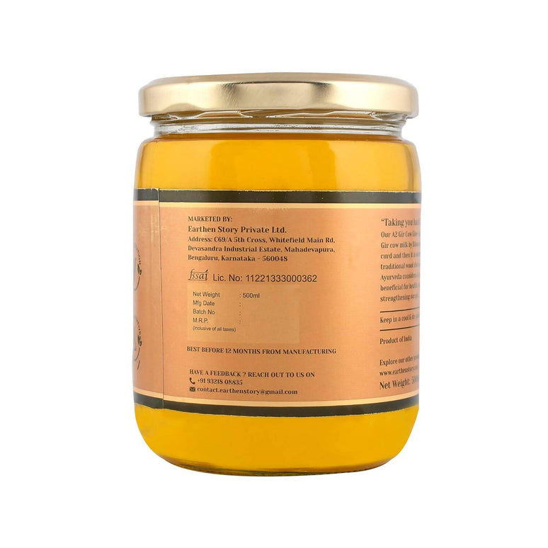 Earthen Story A2 Desi Gir Cow Ghee | Pure A2 Cow Ghee | Natural & Premium Gir Cow Ghee