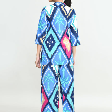 Joban Fashion Beautiful Blue Cotton Cod Set