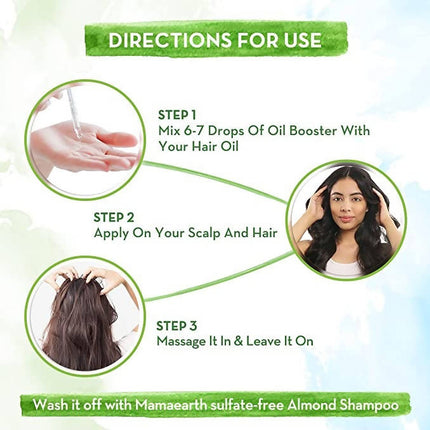 Mamaearth Almond Hair Oil Booster With Almond Oil & Vitamin E For Healthy Hair Growth