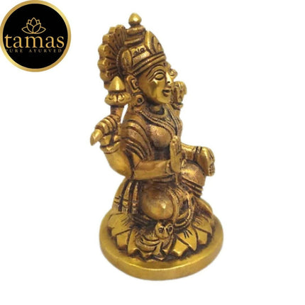 Tamas Brass Lord Ganesh Lakshmi Statue (Golden)