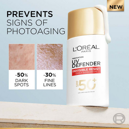 L'Oreal Paris UV Defender Invisible Resist Daily Sunscreen SPF 50+ PA++++