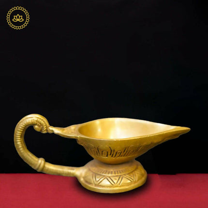 Brass Leaf Diya