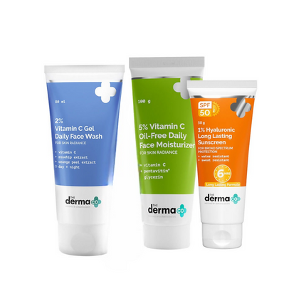 The Derma Co I-Beauty Glow CMS (Cleanser, Moisturizer, Sunscreen) Combo